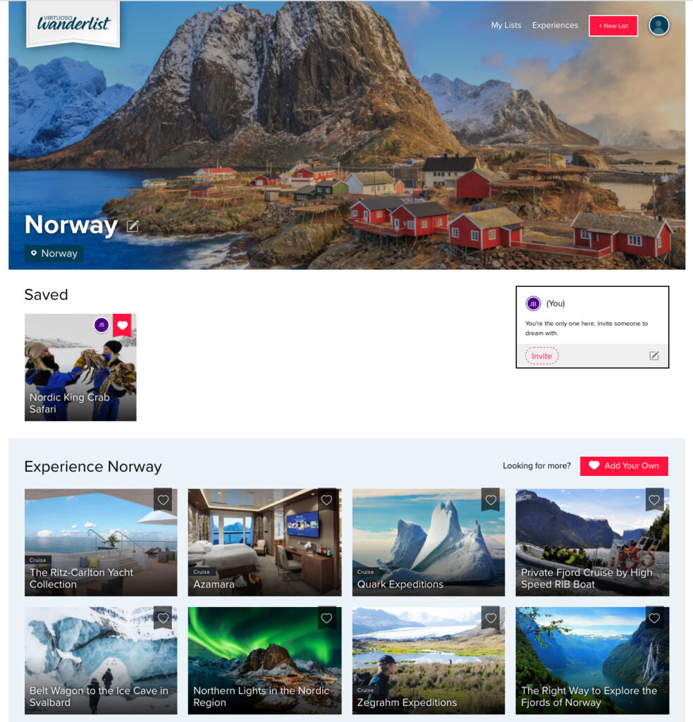 Wanderlist Norway List